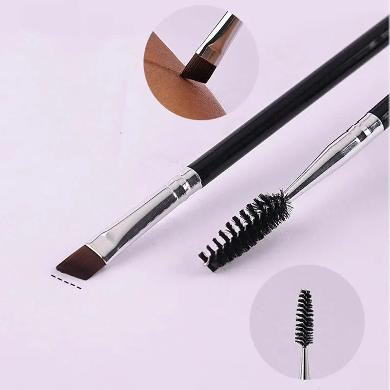 6pcs Eye Makeup Brushes Set Eyeshadow Concealer Eyebrow Lip Blending Brushes Double-ended Eyebrow Eyeliner Brush Cosmestic Tool