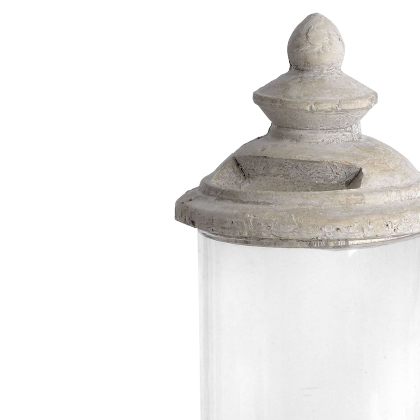 Glass Candle Holder Marble Shabby Chic