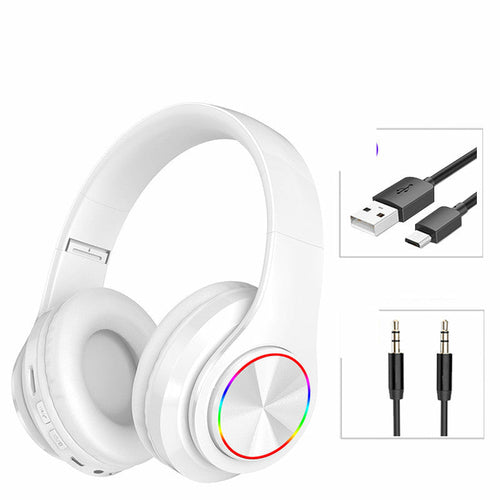 LED Wireless Bluetooth Headphones Gaming Headsets