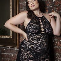 Rue Chemise Lingerie Plus Size Black Lace