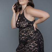 Rue Chemise Lingerie Plus Size Black Lace