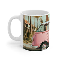 Retro Pink Van Coffee Tea Mug