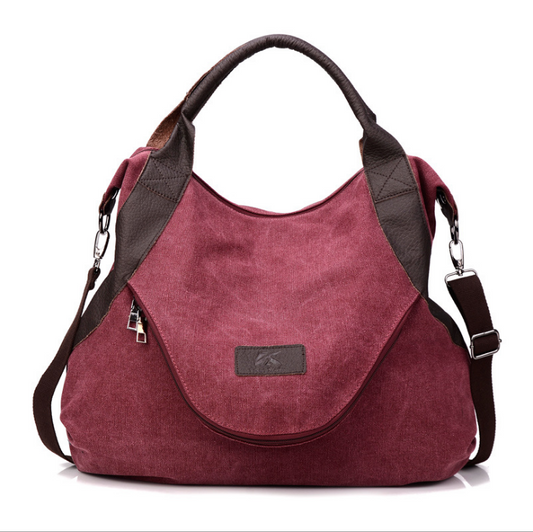 High Quality Vintage Canvas Messenger Bag For Women