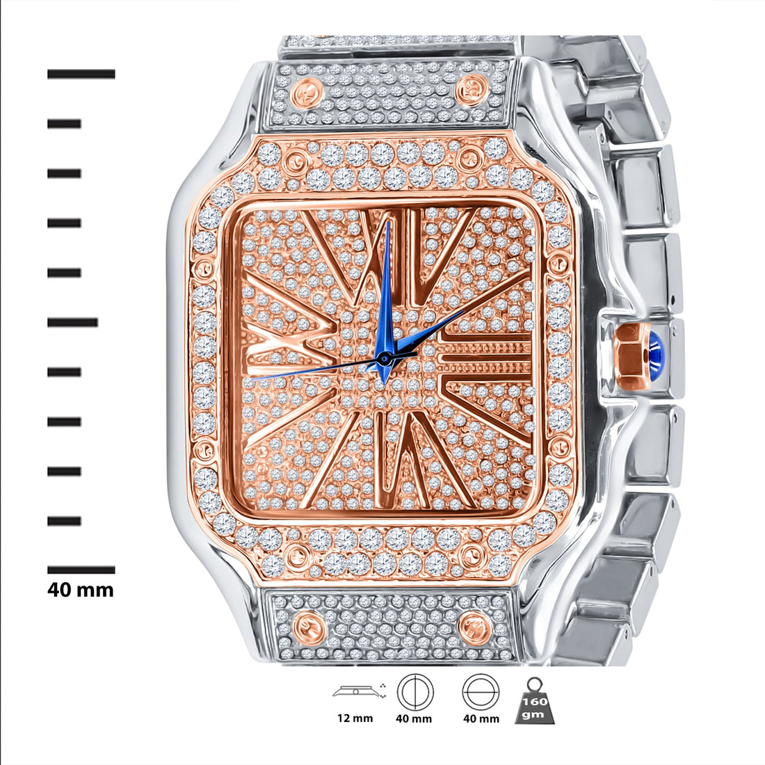 PRODIGIOUS STAINLESS STEEL CRYSTAL WATCH SET | 5307418