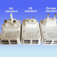 USB Charger 4-Port Charging Station