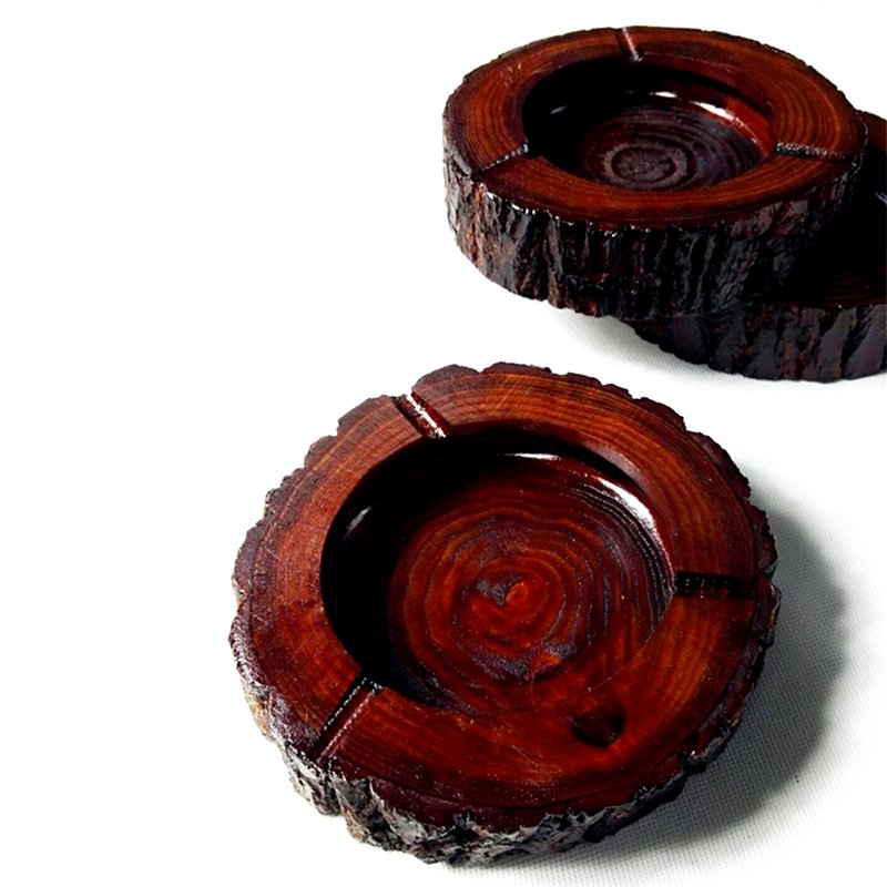 Natural Wood Piece Ashtray