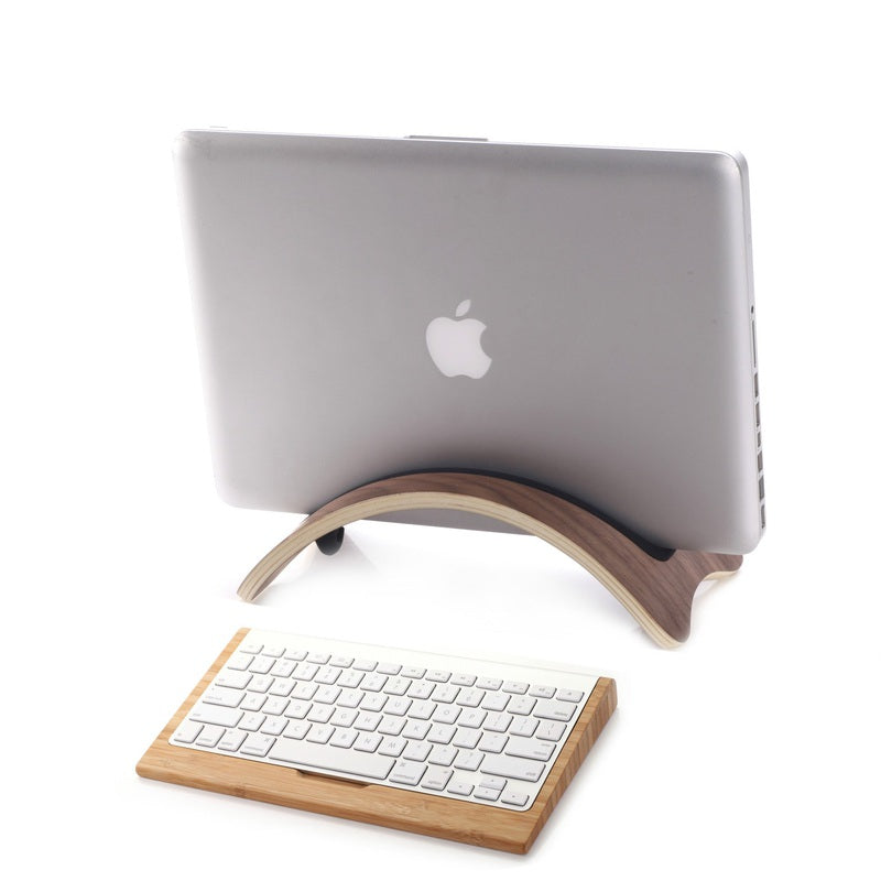 Bent Wood Macbook Holder