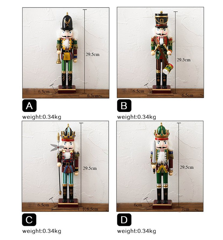 Wooden Nutcracker Ornaments