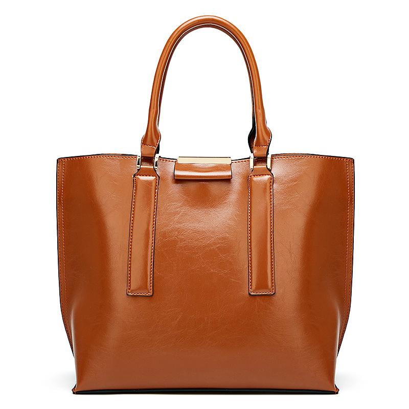 Large Oil Wax Leather Handbag For Women Variety of Colours