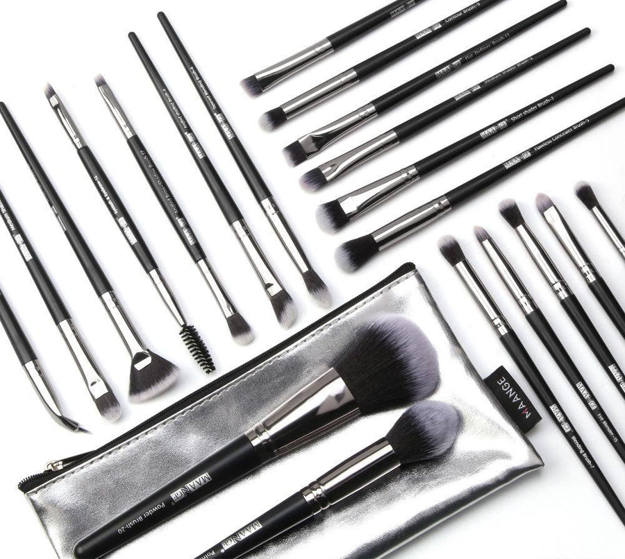 High Quality 20pcs Black Makeup Brushes