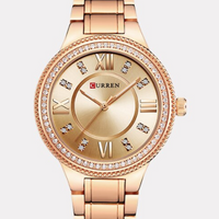 Women's Timeless Rose Gold and Diamonties Watch