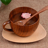 Wooden Coffee Mug and Spoon Set