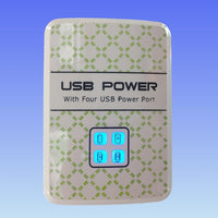 USB Charger 4-Port Charging Station