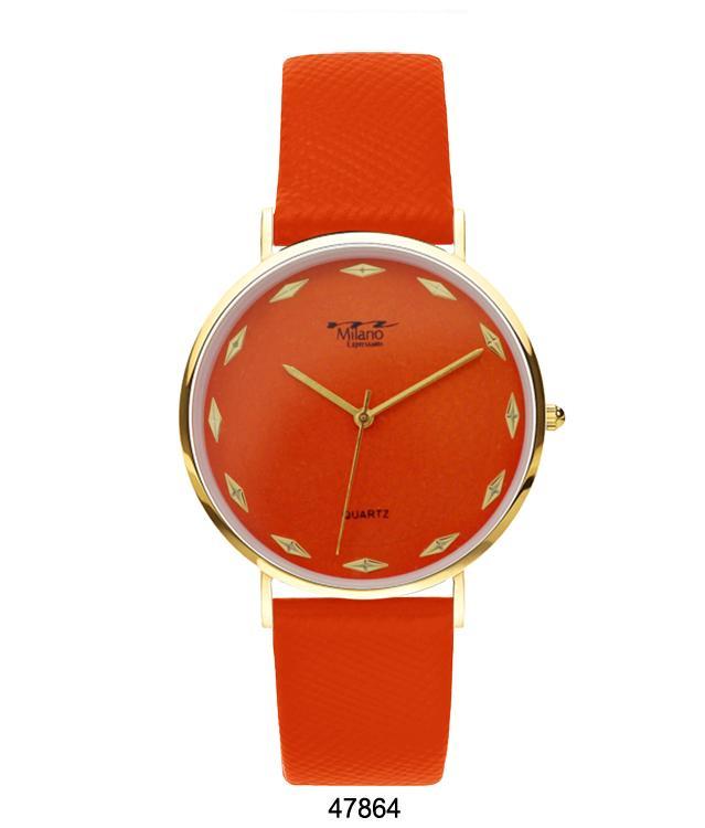 Fashionable Burnt Orange Ladies Watch