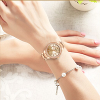 Women's Timeless Rose Gold and Diamonties Watch