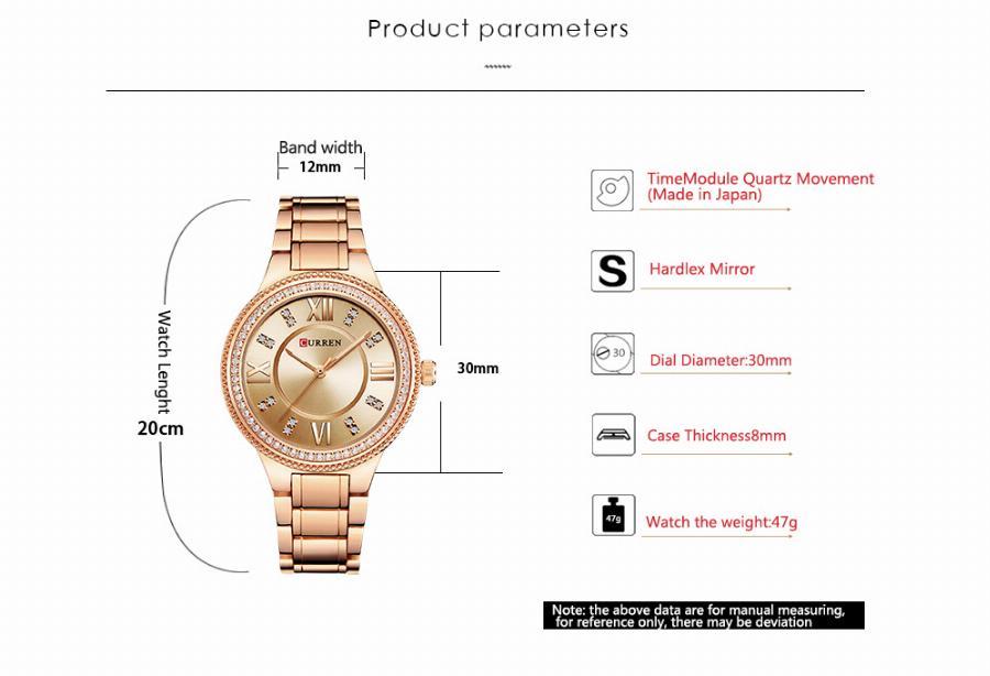 Women's Timeless Rose Gold and Diamonties Watch