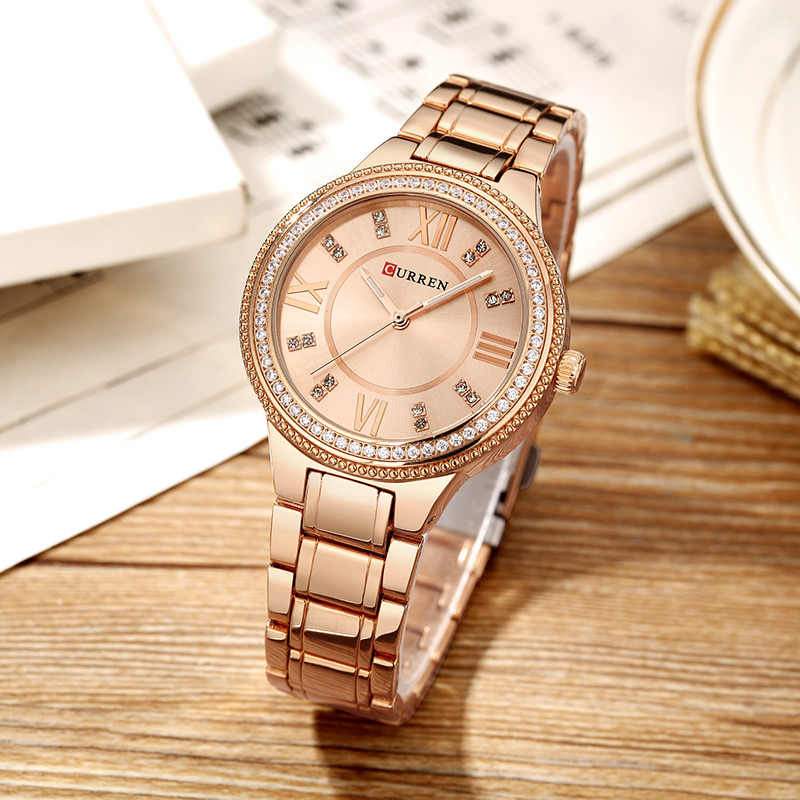 Women's Timeless Rose Gold and Diamonties Watch