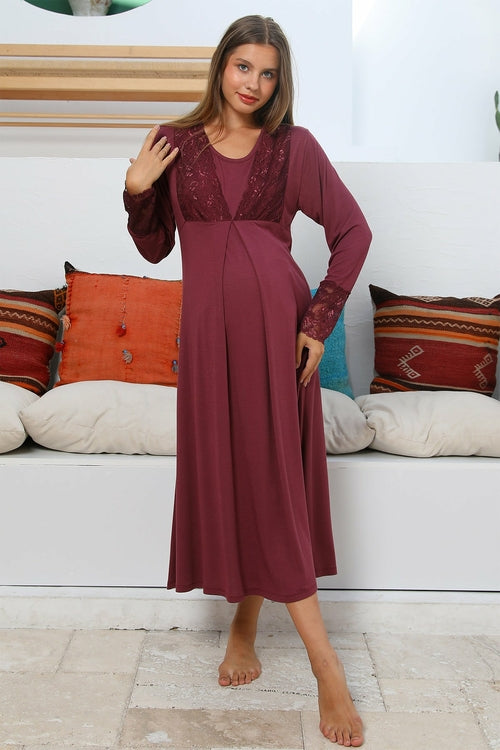 Silence Lace Embroidered Maternity & Nursing