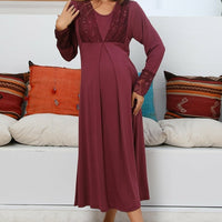 Silence Lace Embroidered Maternity & Nursing