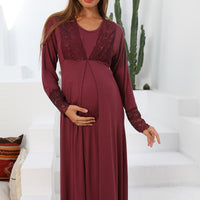 Silence Lace Embroidered Maternity & Nursing