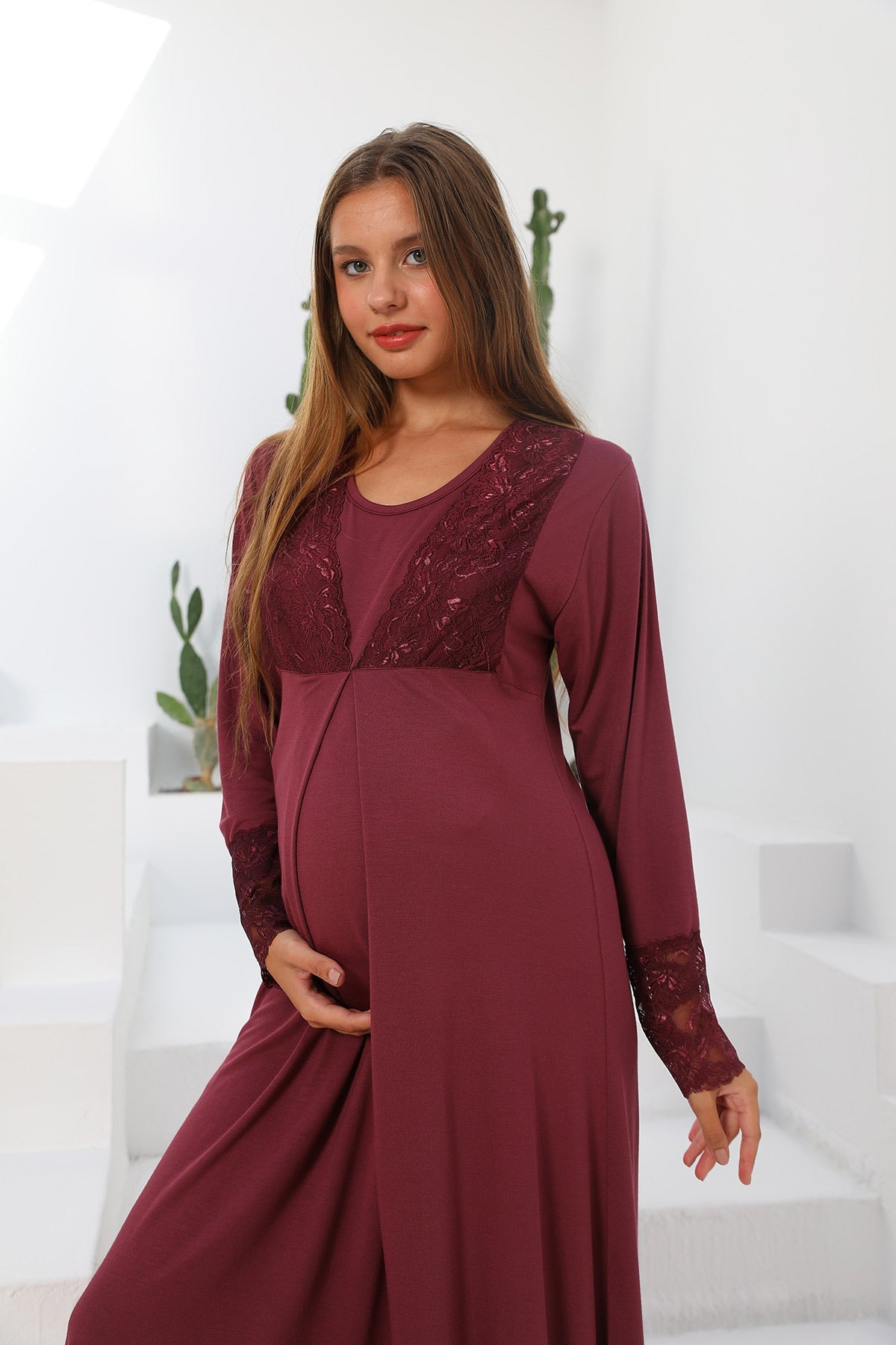 Silence Lace Embroidered Maternity & Nursing