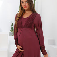 Silence Lace Embroidered Maternity & Nursing