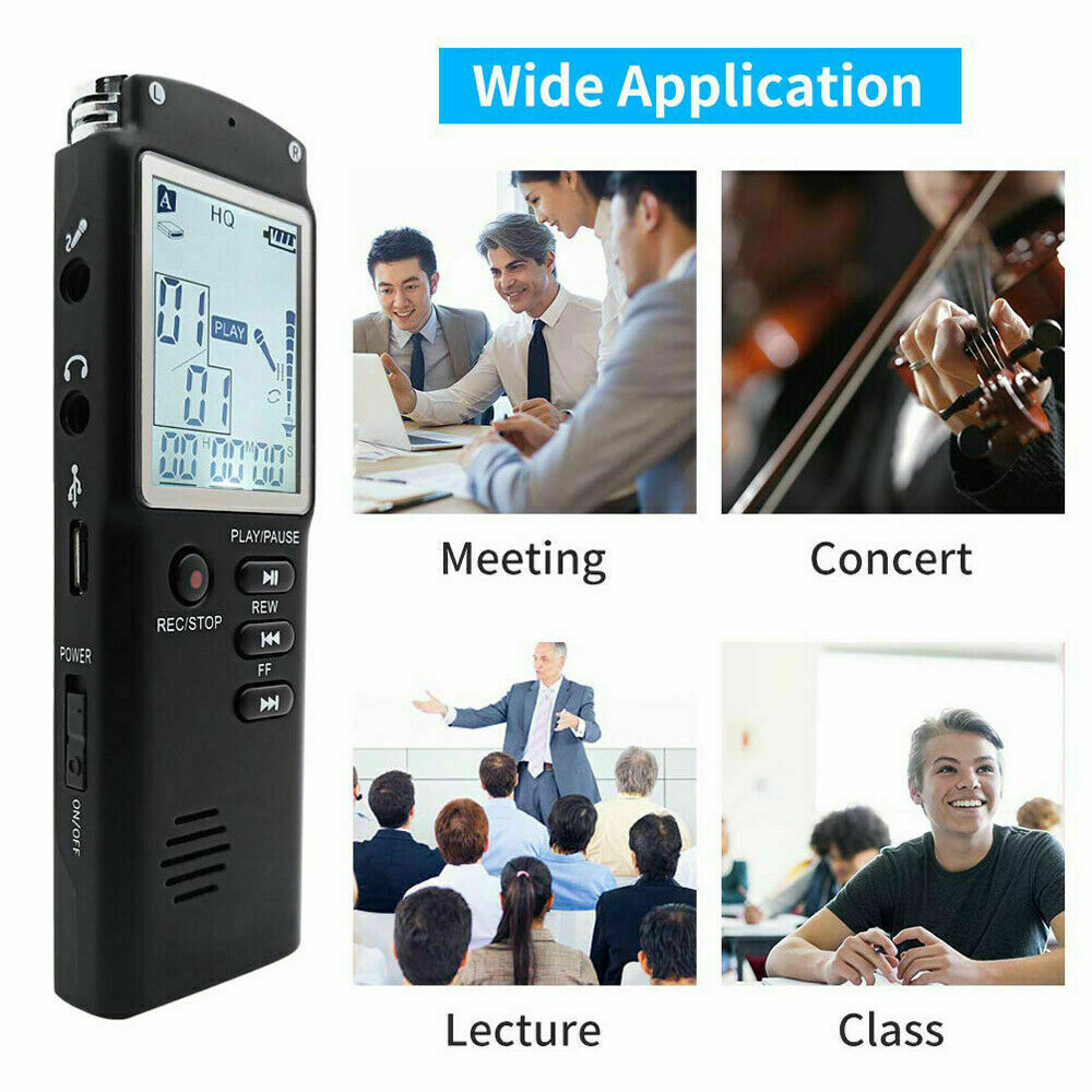 32G Voice Activated Mini Digital Sound Audio Recorder Dictaphone MP3