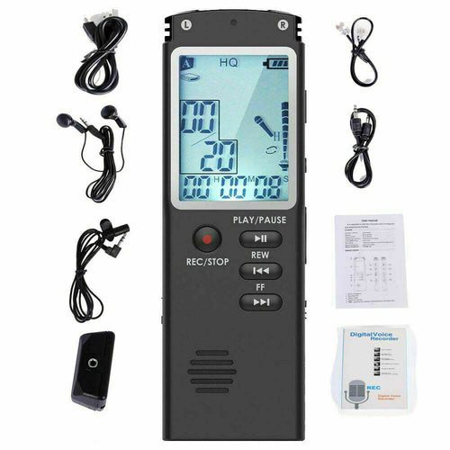 32G Voice Activated Mini Digital Sound Audio Recorder Dictaphone MP3