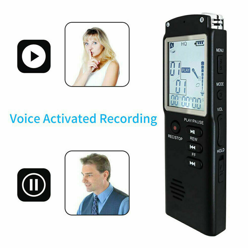 32G Voice Activated Mini Digital Sound Audio Recorder Dictaphone MP3