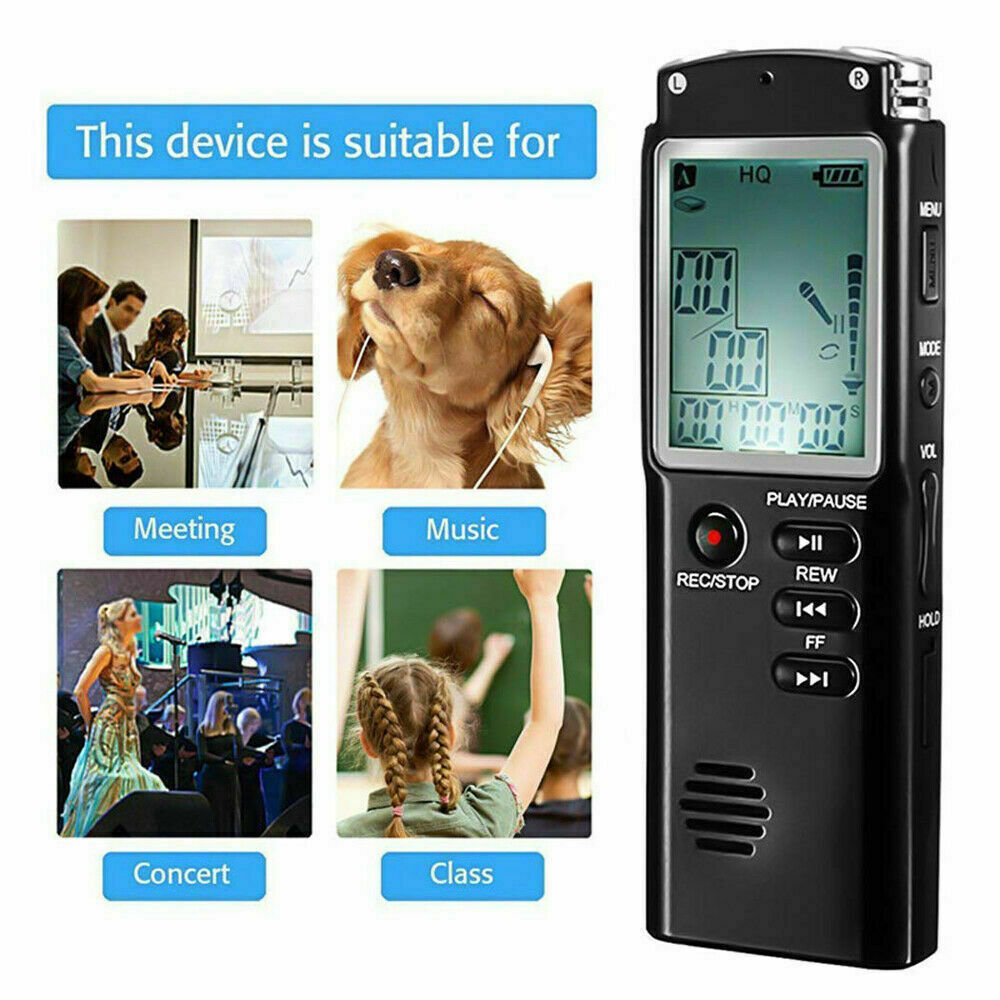 32G Voice Activated Mini Digital Sound Audio Recorder Dictaphone MP3