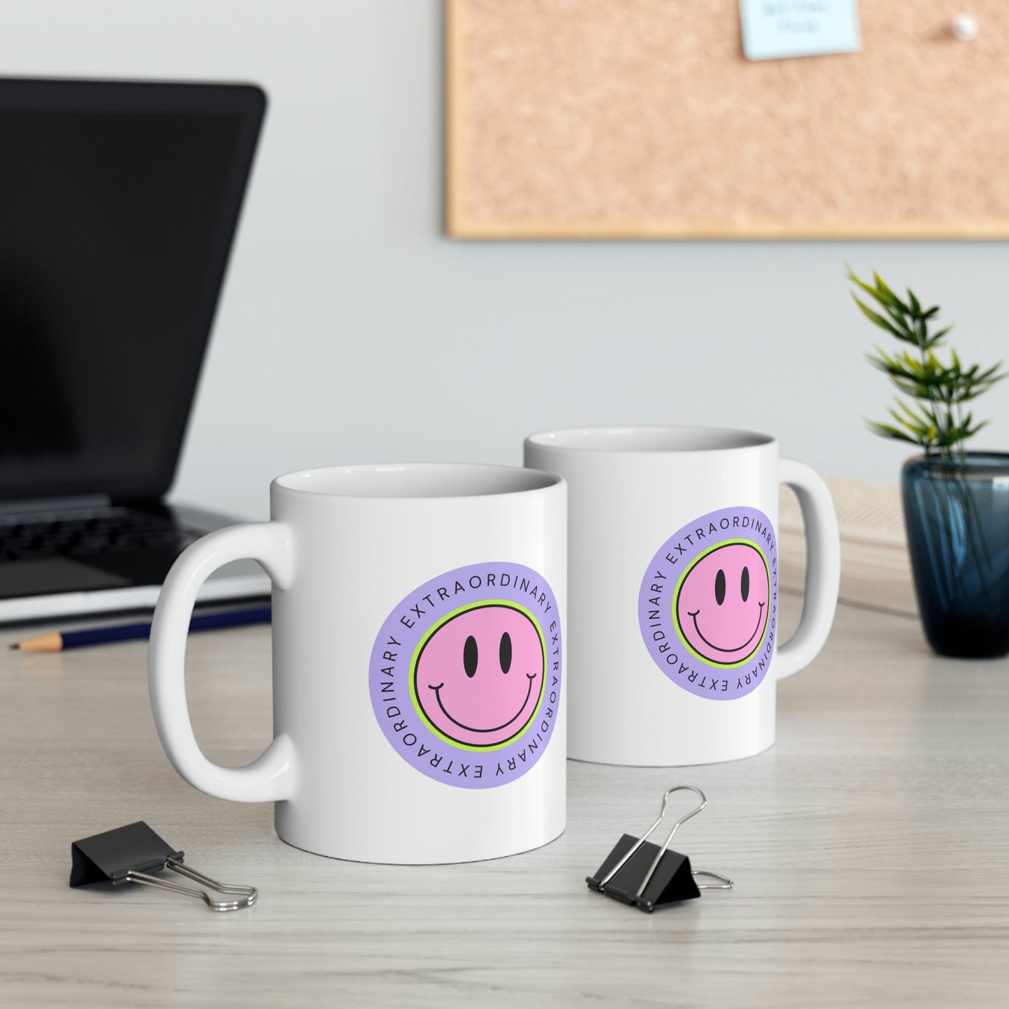 Extraordinary Happy Face Coffee Tea Mug