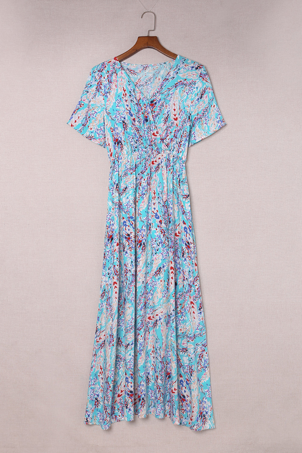 Wrap V Neck Floral Maxi Dress SIZE SML