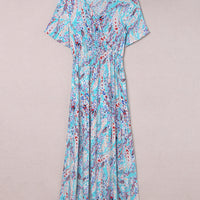 Wrap V Neck Floral Maxi Dress SIZE SML