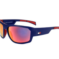 Tommy Hilfiger Mens Sunglasses TH 1722 S WIR 61 16 125 MATTE BLUE RED