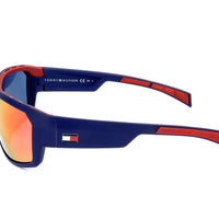 Tommy Hilfiger Mens Sunglasses TH 1722 S WIR 61 16 125 MATTE BLUE RED