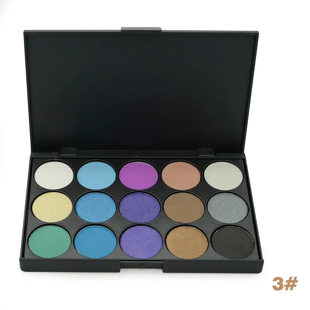 Variety of Color Makeup Long Wear Eyeshadow Palette Cosmetic Make Up Waterproof Nude Pearl Matte Glitter Shimmer Eye Shadow Plate