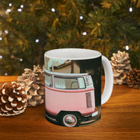 Retro Pink Van Coffee Tea Mug