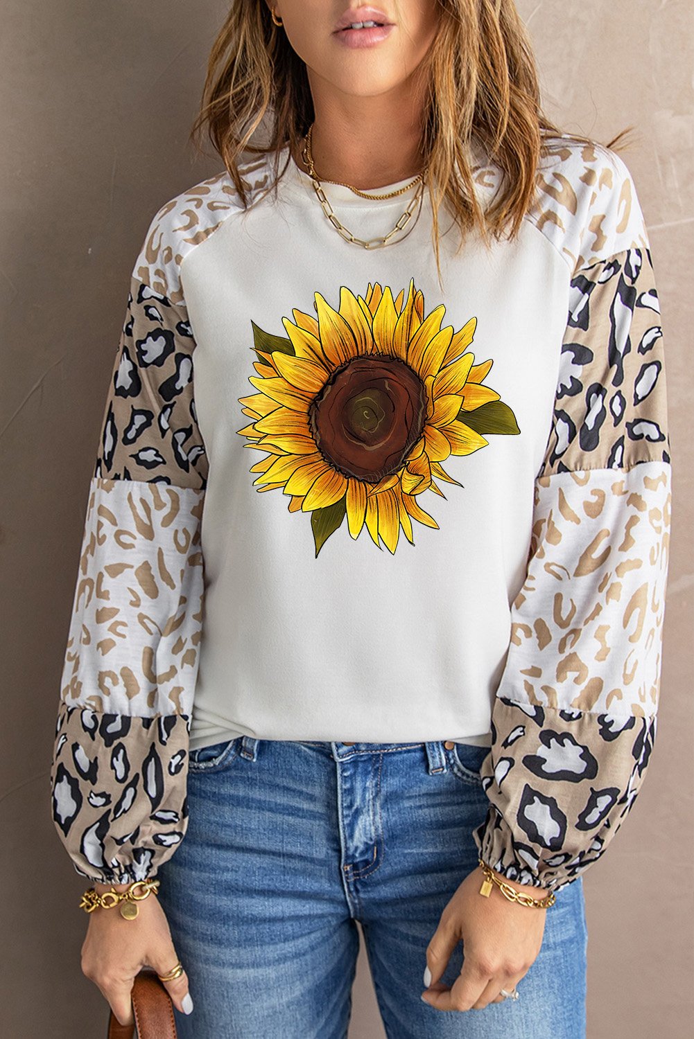 Sunflower Graphic Animal Top