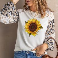 Sunflower Graphic Animal Top