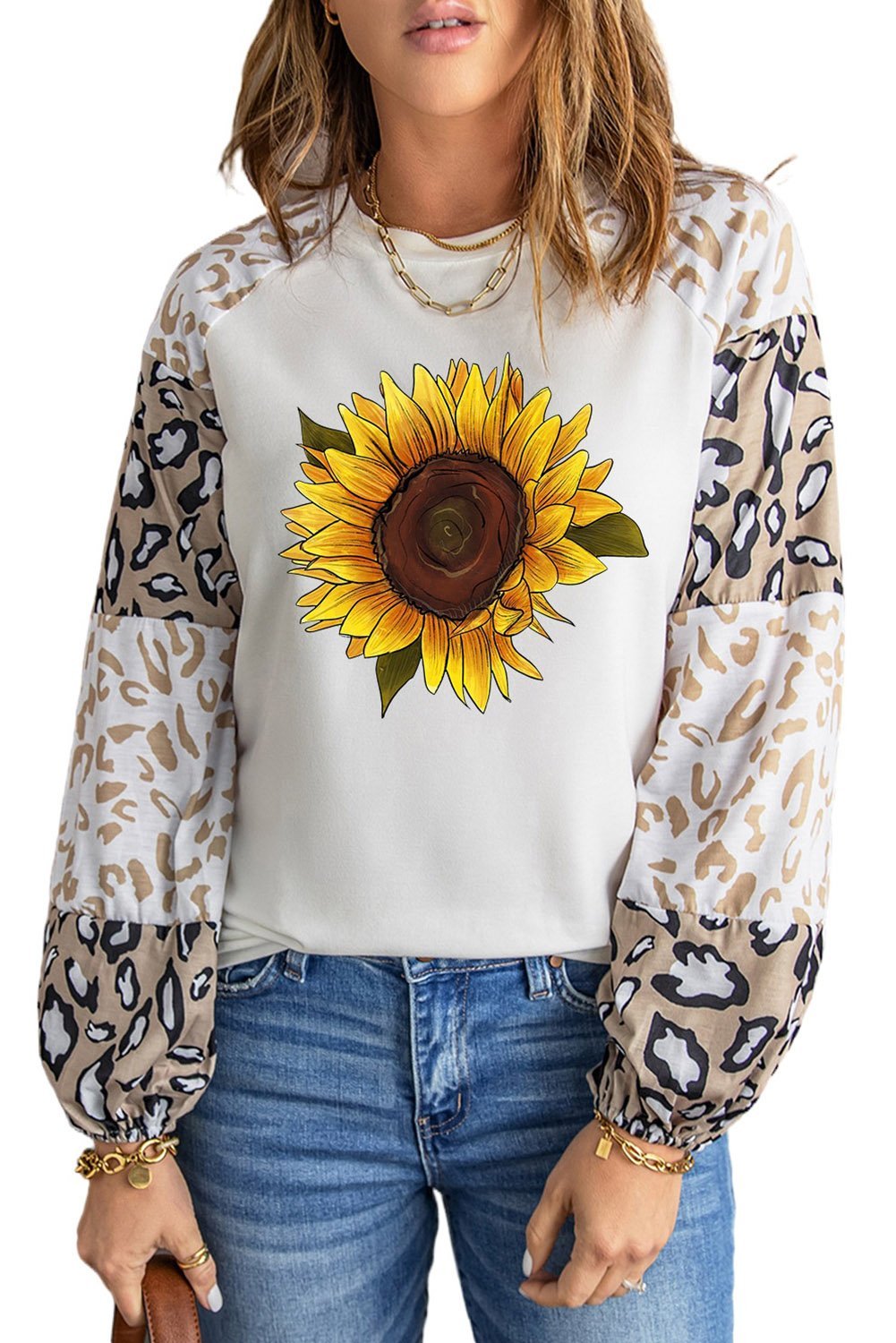 Sunflower Graphic Animal Top