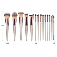 14pcs Fashionable Brushes Contour Blush Makeup Professional Foundation