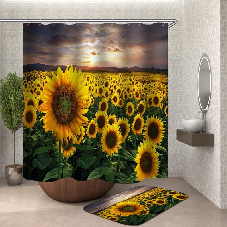 AUST ONLY Fresh Sunflower Field Shower Curtain