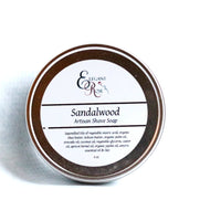 Sandalwood Artisan Shave Soap, Natural Shaving