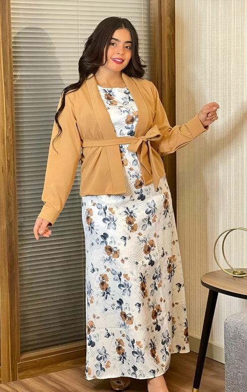 Floral Dress & Jacket Set