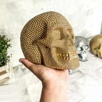 Resin Skull Gold