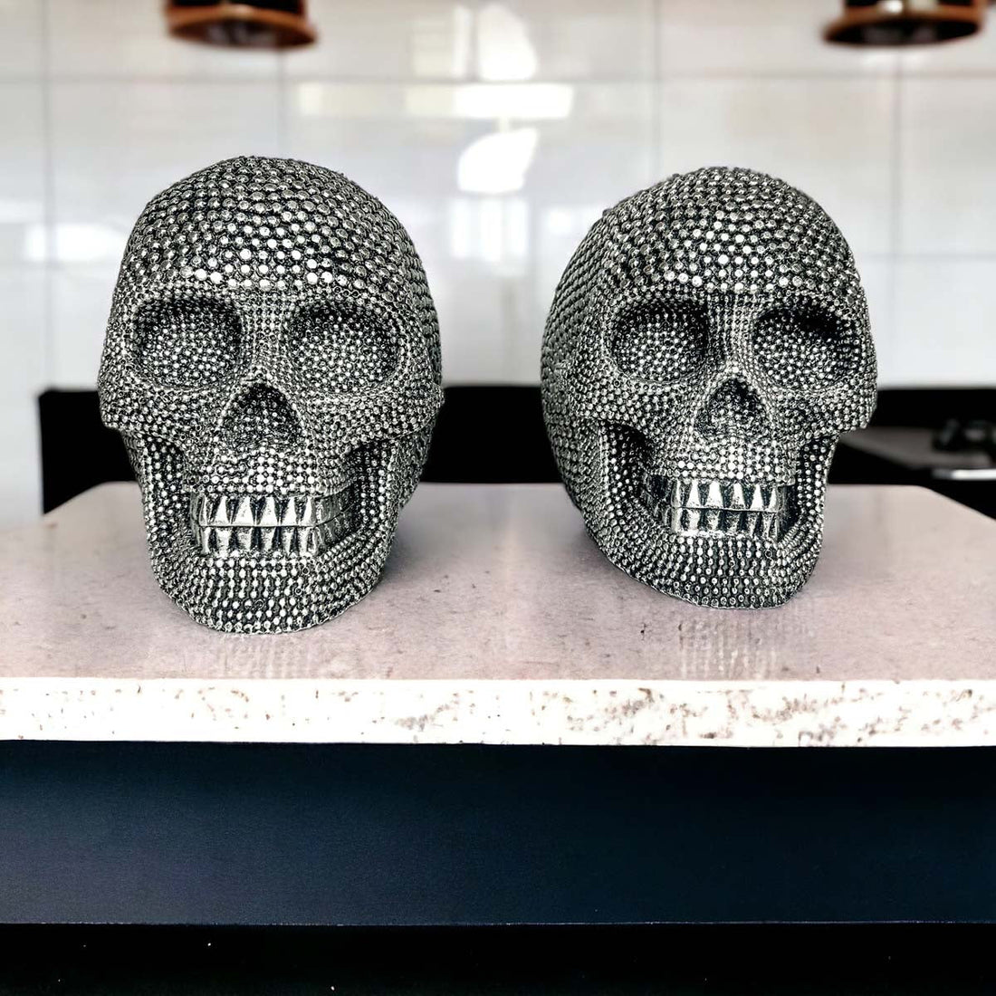 Resin Skull Silver