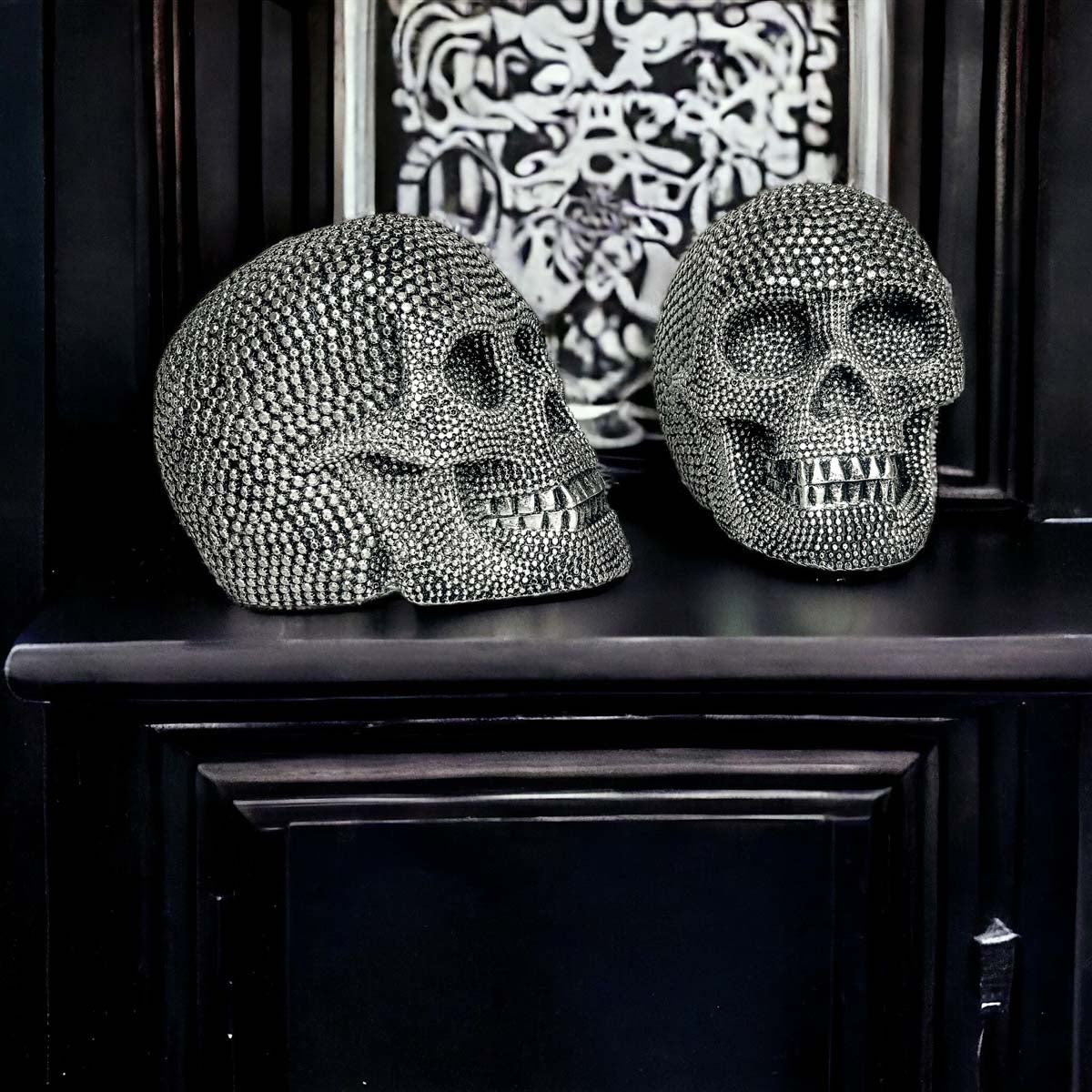 Resin Skull Silver