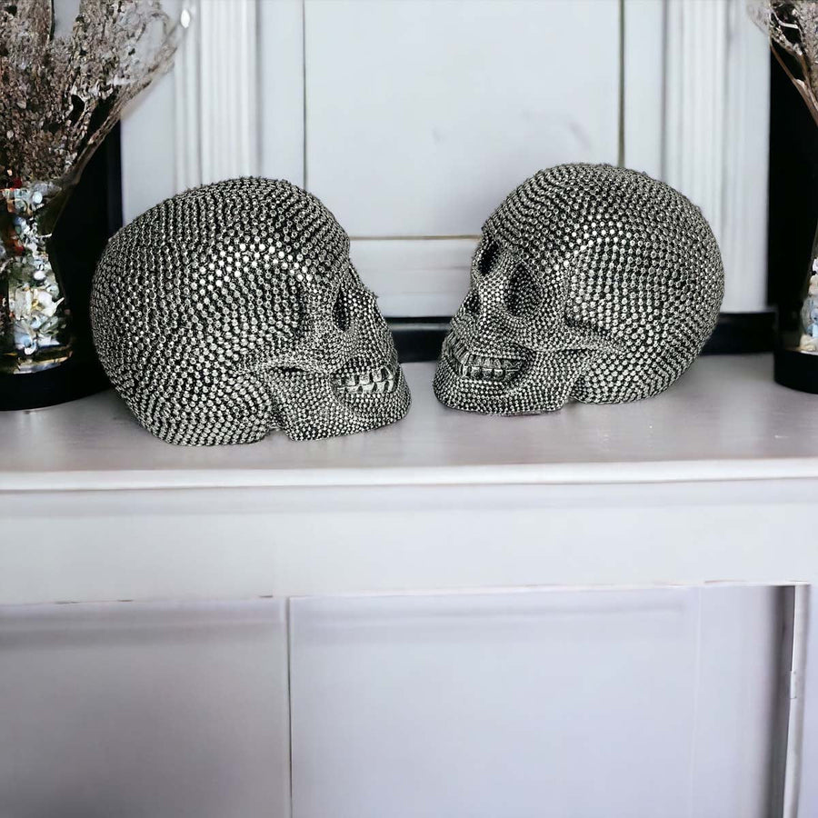 Resin Skull Silver