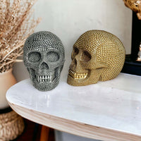 Resin Skull Gold