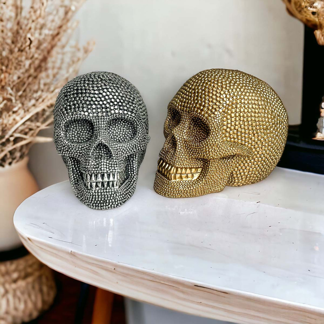 Resin Skull Silver